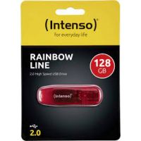  Intenso Rainbow Line unidade de memória USB 128 GB USB Type-A 2.0 Vermelho, Transparente
