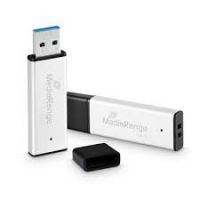 MediaRange MR1902 unidade de memória USB 128 GB USB Type-A 3.0 Preto, Prateado