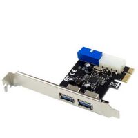 CONTROLADOR PCI Express x1 2 PORTAS EXTERNAS USB 3.2 (5 Gbps), HEADER INTERNO USB 3.2, INCLUI BRACKET LOW PROFILE