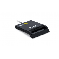 TooQ TQR-211B leitor de smart card Interior USB USB 2.0 Preto
