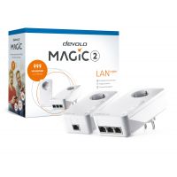 devolo Magic 2 LAN triple, Starter Kit, Velocidade PLC até 2400Mbps c/ 3 portas Gigabit - PT8517