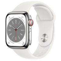 Apple Watch Series 8 OLED 41 mm Digital 352 x 430 pixels Ecrã táctil 4G Prateado Wi-Fi GPS