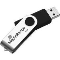 MediaRange MR908 unidade de memória USB 8 GB USB Type-A / Micro-USB 2.0 Preto, Prateado