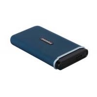 SSD 500GB Transcend ESD370C Portable, USB3.1, Type-C, TLC,Azul