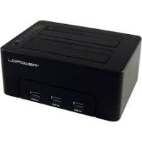 LC-Power LC-DOCK-U3-HUB Docking Station para Discos Rígidos USB 3.2 Gen 1 (3.1 Gen 1) Type-B Preto