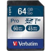 Verbatim Pro 64 GB SDXC UHS Classe 10