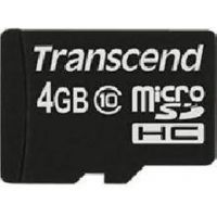 Transcend TS4GUSDC10 cartão de memória 4 GB MicroSDHC NAND Classe 10