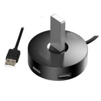 Hub de secretária LogiLink USB 2.0 4-Port Hub 480 Mbit/s Preto 